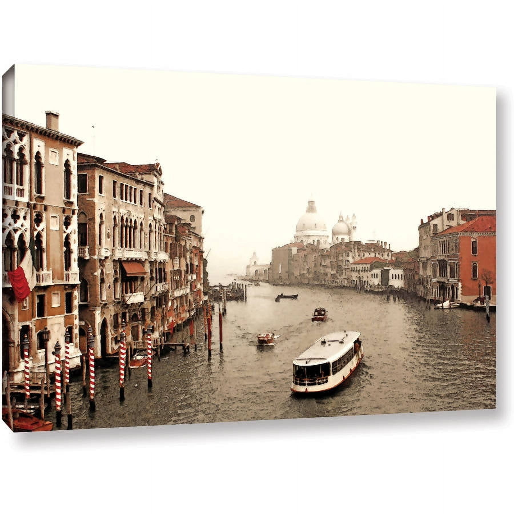 ArtWall Linda Parker "Grand Canal From Rialto  " Gallery-Wrapped Canvas