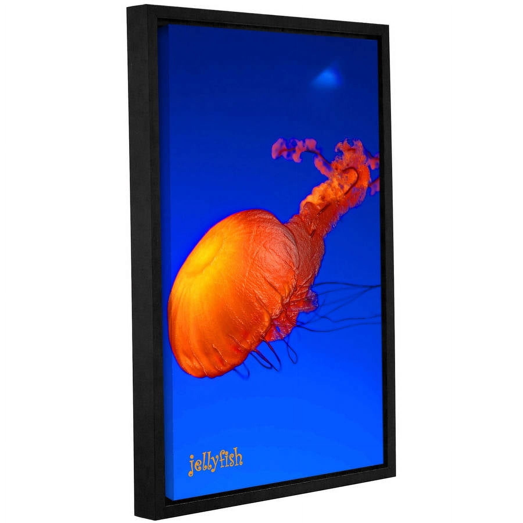 ArtWall Linda Parker "Jelly Fish" Gallery-wrapped Floater-framed Canvas