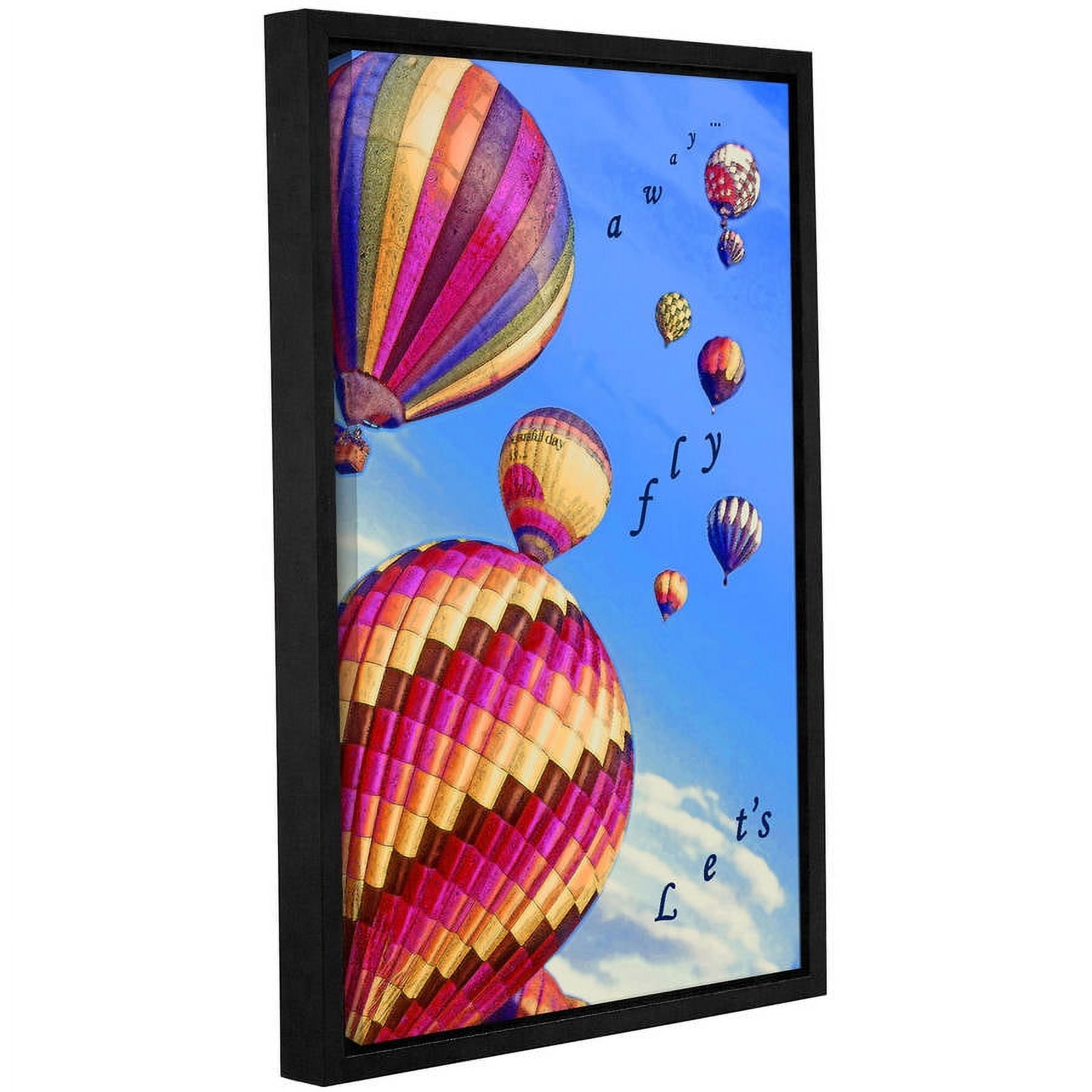 ArtWall Linda Parker "Let's Fly Away" Gallery-wrapped Floater-framed Canvas