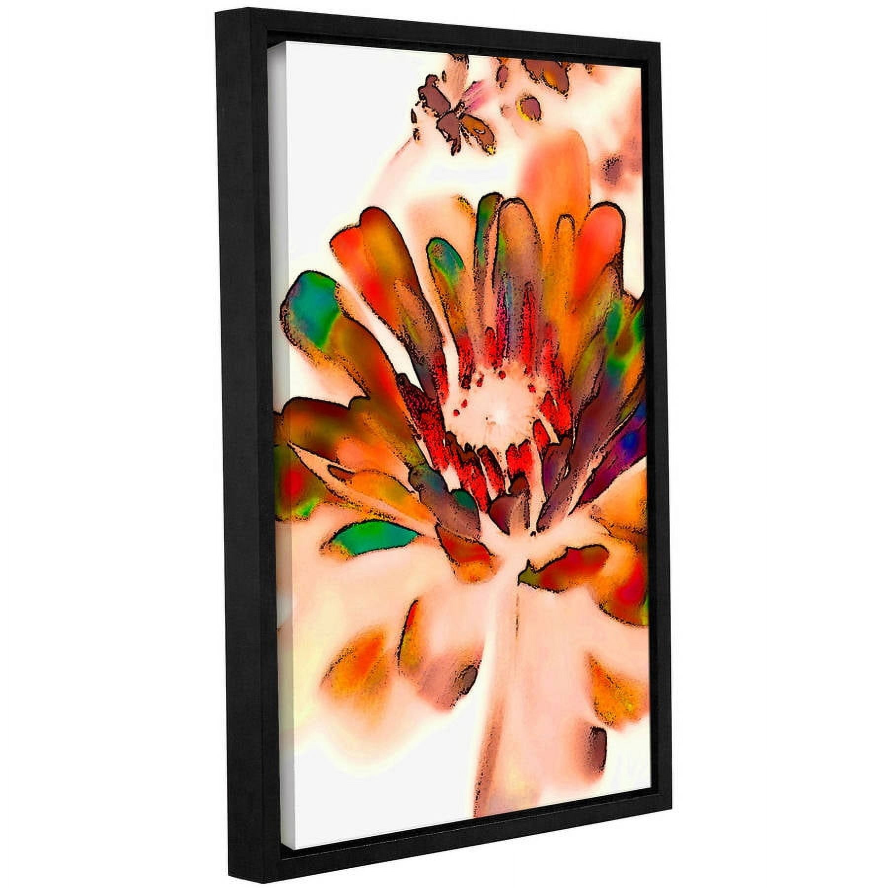 ArtWall Linda Parker "Petals In Abstract" Gallery-wrapped Floater-framed Canvas