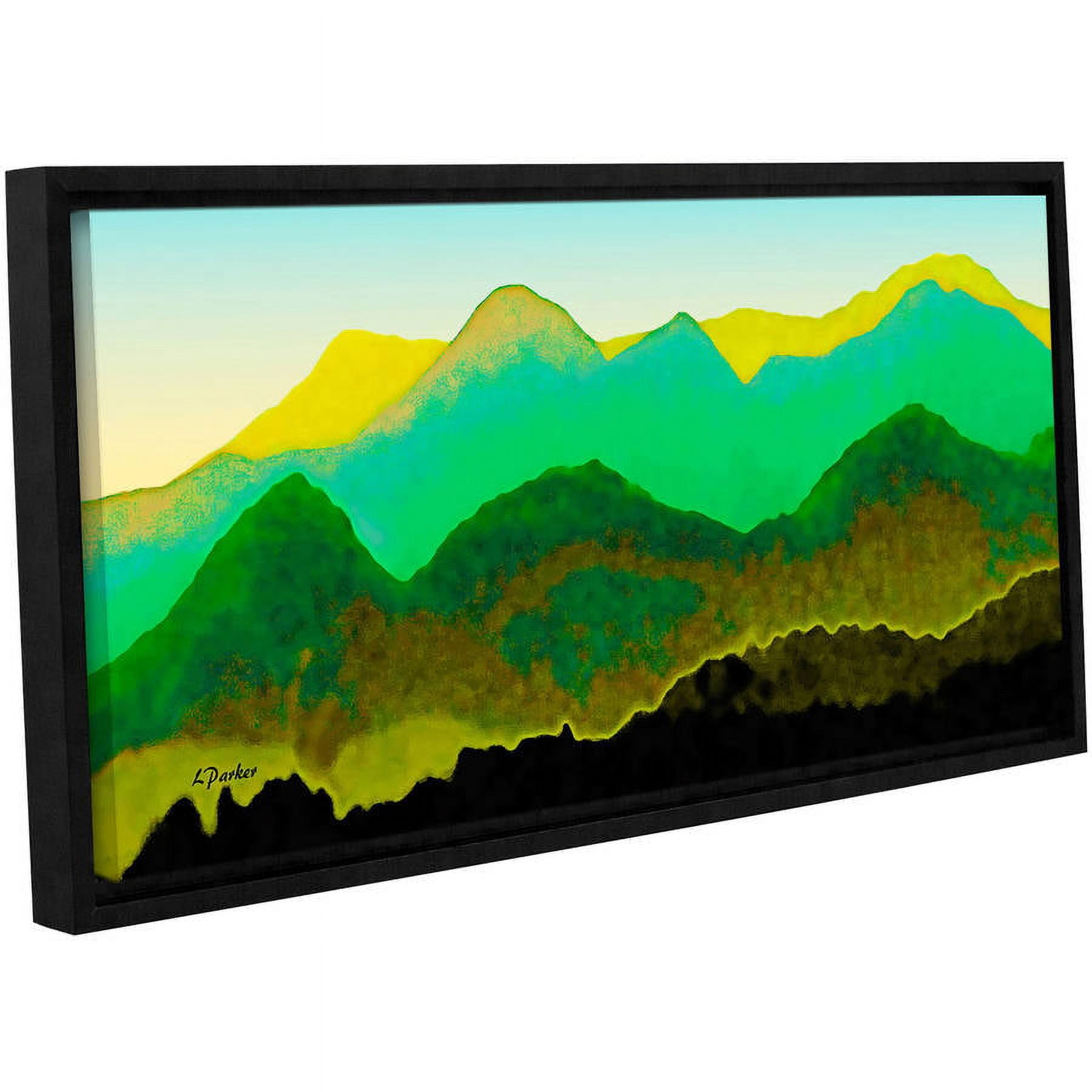 ArtWall Linda Parker "Pyrenees In Spring" Gallery-wrapped Floater-framed Canvas