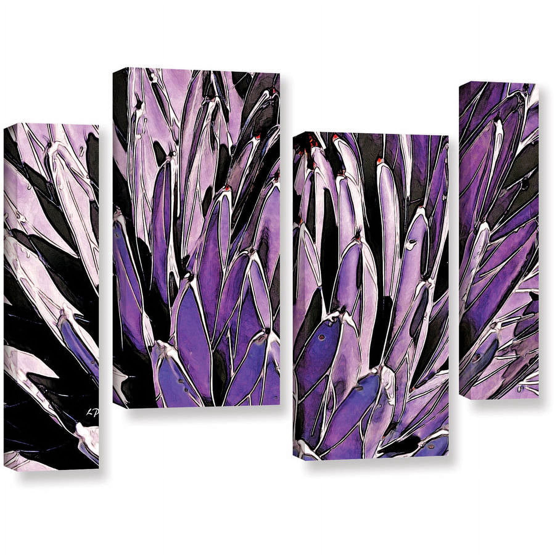 ArtWall Linda Parker "Queen Victoria Agave" 4-Piece Gallery-wrapped Canvas Staggered Set