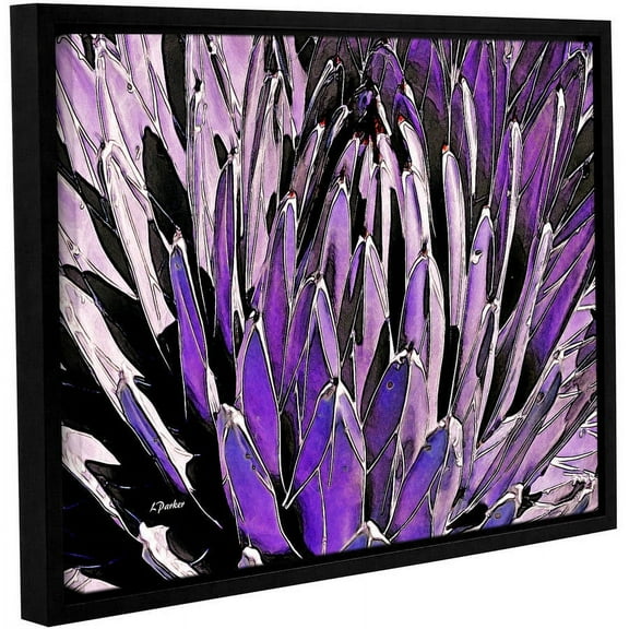 ArtWall Linda Parker "Queen Victoria Agave" Gallery-wrapped Floater-framed Canvas