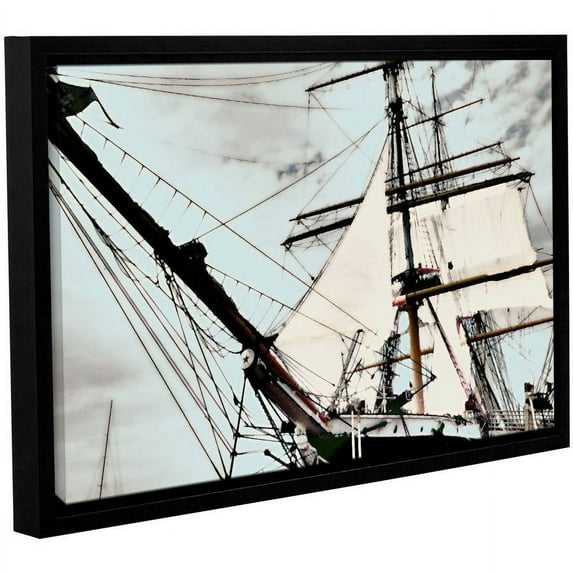 ArtWall Linda Parker "Sailing On Star Of India I" Gallery-wrapped Floater-framed Canvas