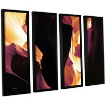 ArtWall Linda Parker "Slot Canyon Light From Above 1" 4-Piece Floater-framed Canvas Set