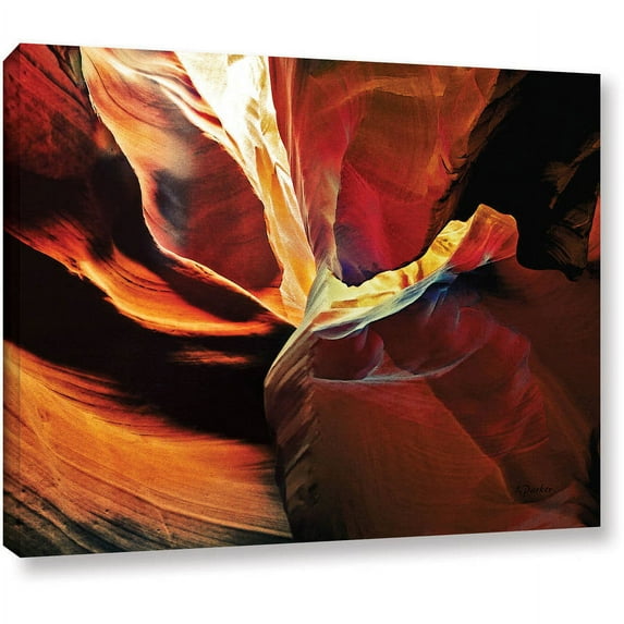 ArtWall Linda Parker "Slot Canyon Light From Above 2" Gallery-wrapped Canvas