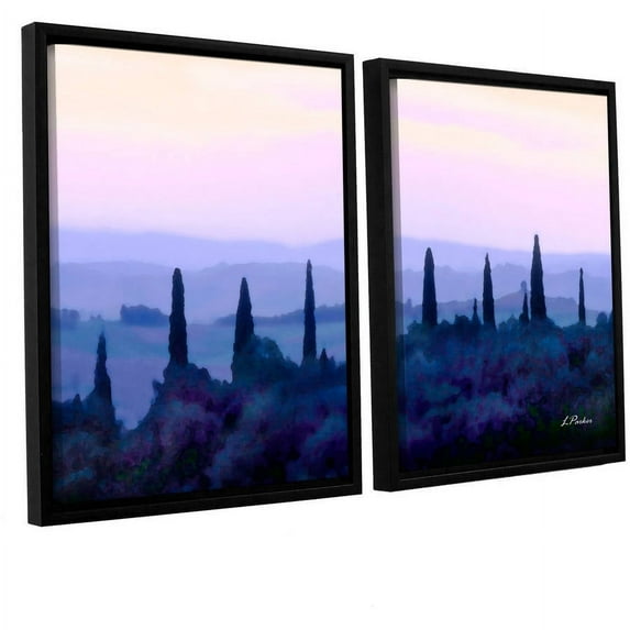 ArtWall Linda Parker "Tuscan Morn" 2 Piece Floater-framed Canvas Set