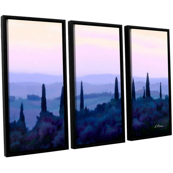 ArtWall Linda Parker "Tuscan Morn" 3-Piece Floater-framed Canvas Set
