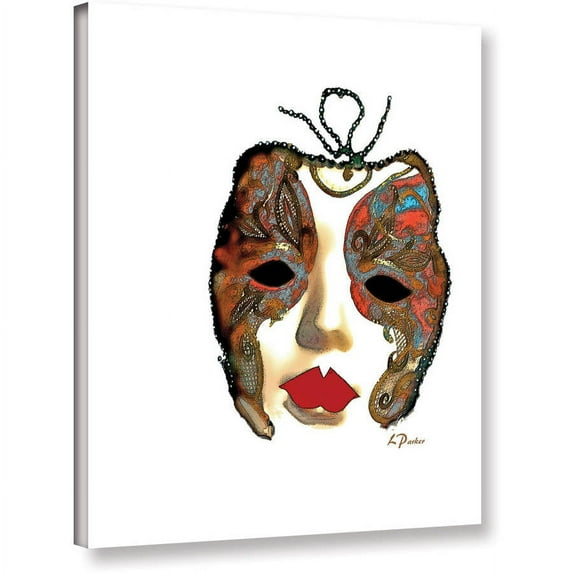 ArtWall Linda Parker "Venetian Mask II" Gallery-Wrapped Canvas