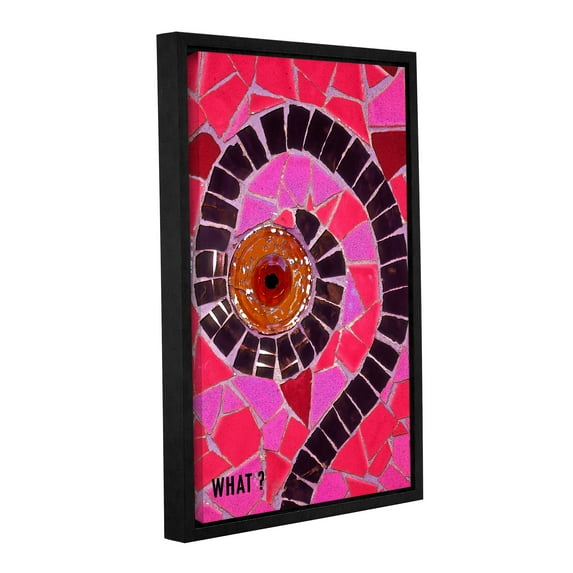 ArtWall Linda Parker "What" Gallery-wrapped Floater-framed Canvas