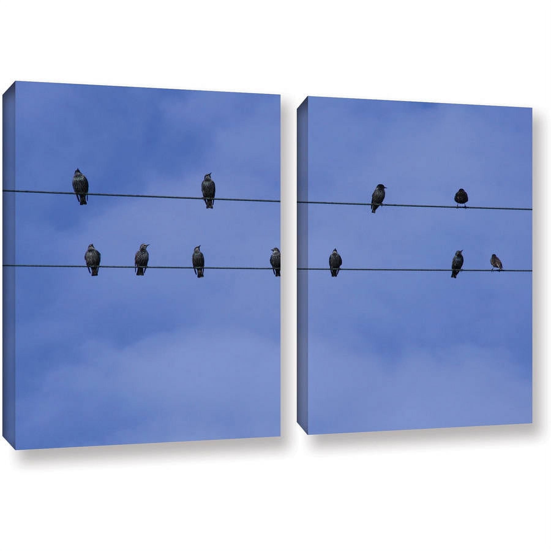 ArtWall Lindsey Janich "Cool Blue Sky" 2-Piece Floater Framed Canvas Set