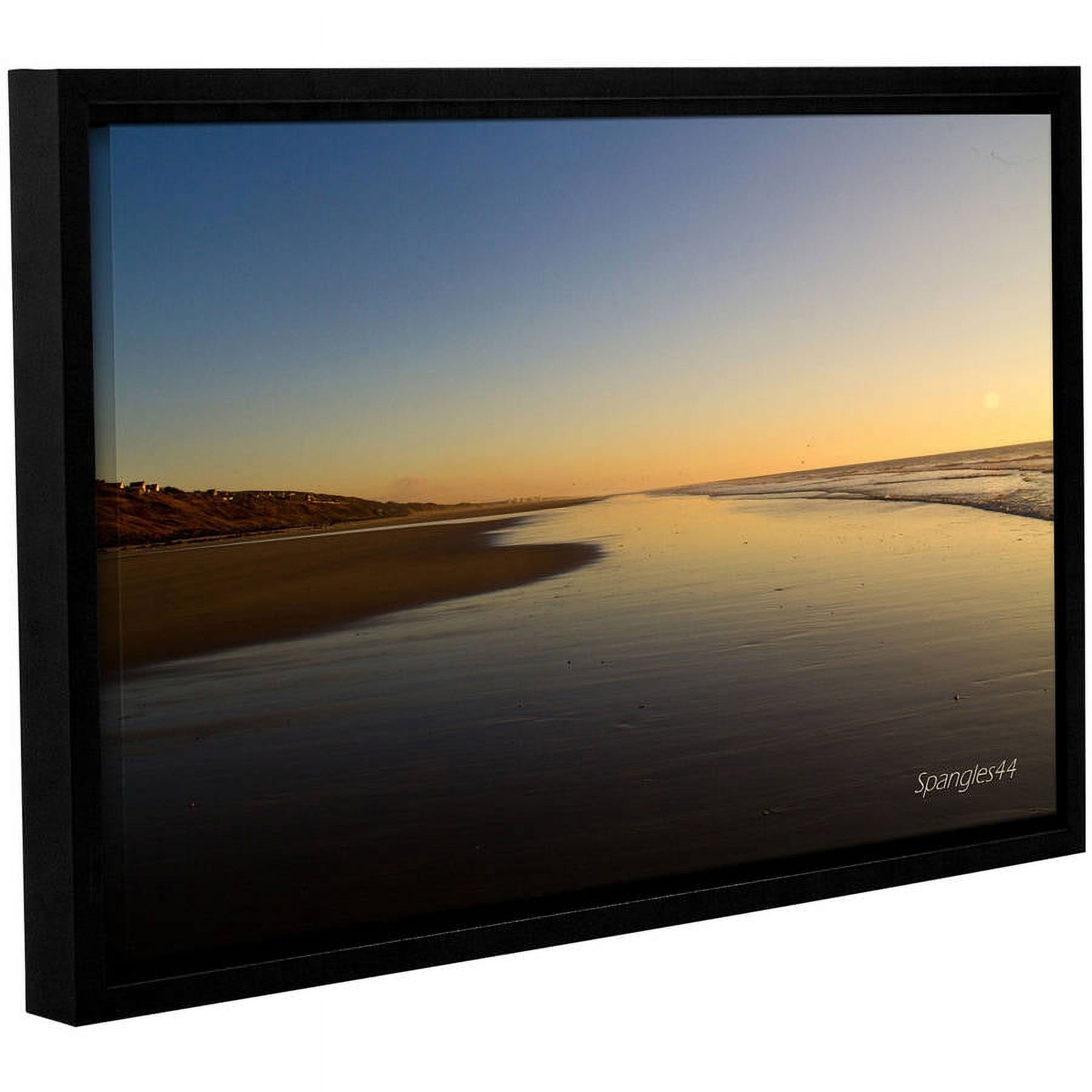 ArtWall Lindsey Janich "Equihen Plage" Gallery-Wrapped Floater-Framed Canvas