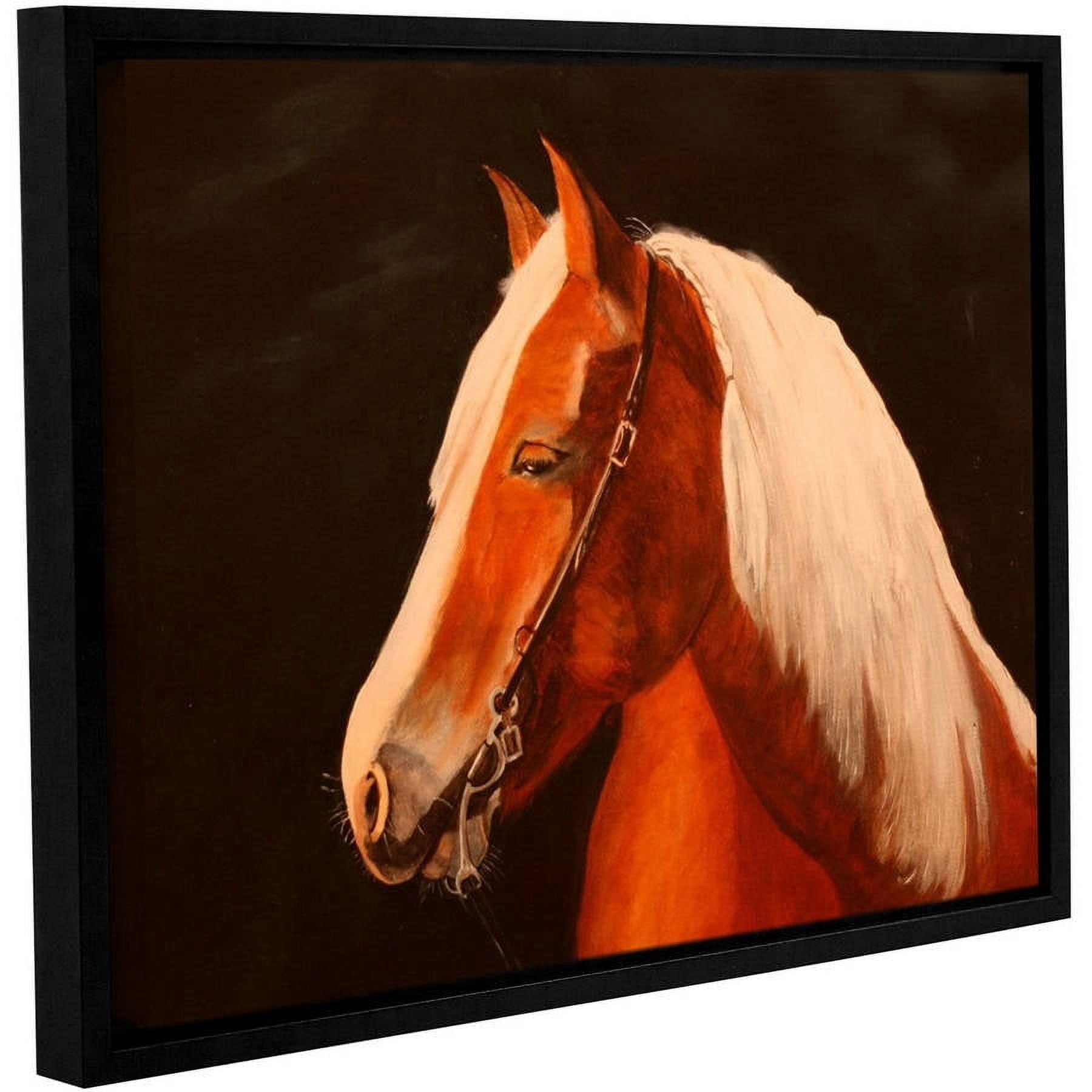 ArtWall Lindsey Janich "Horse Painted" Gallery-Wrapped Floater-Framed Canvas
