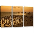 thumbnail image 1 of ArtWall Lindsey Janich "Seagulls III" 3-Piece Gallery-Wrapped Canvas Set, 1 of 2