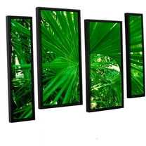 ArtWall Lindsey Janich "Spiral" 4-Piece Floater Framed Canvas Staggered Set