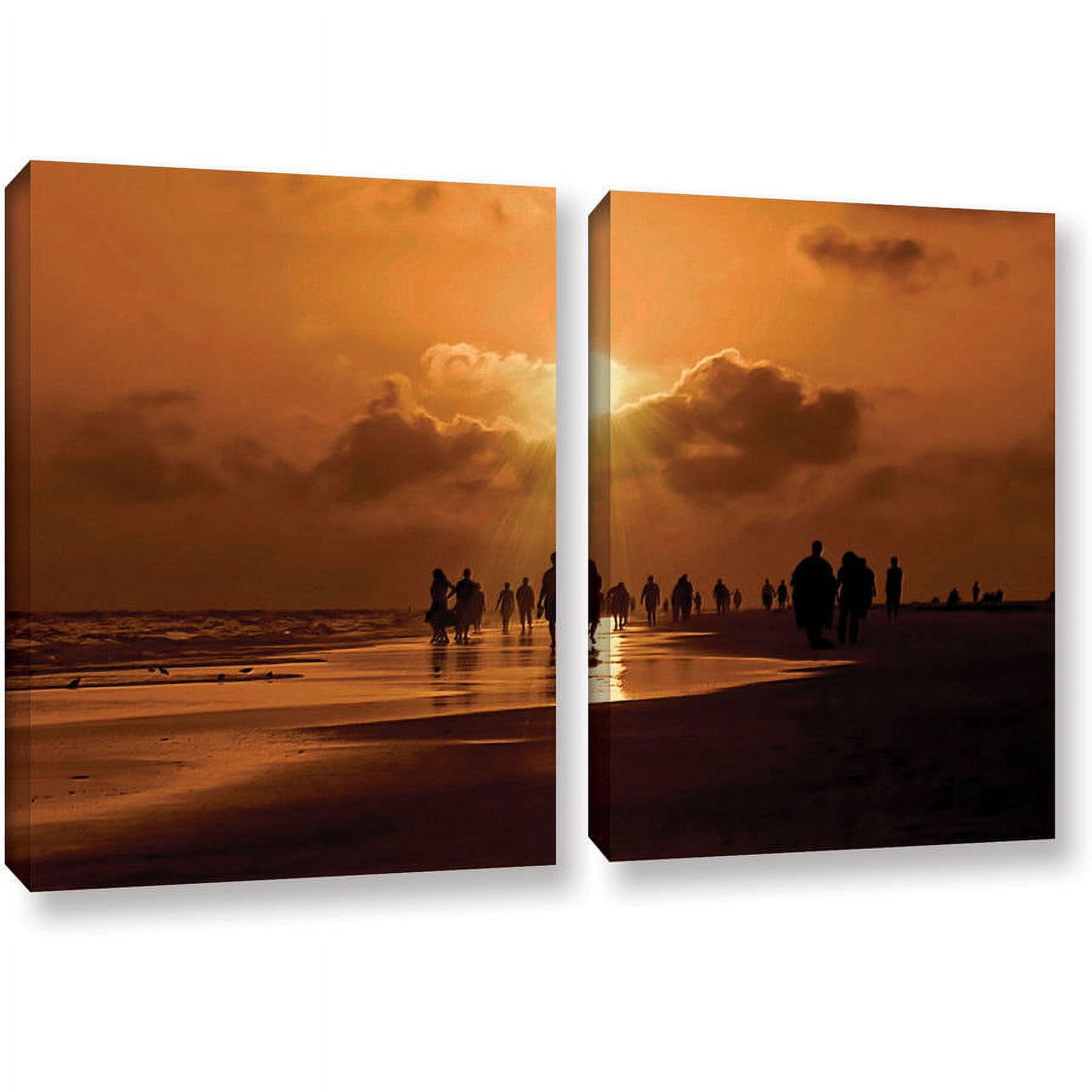 ArtWall Lindsey Janich "Sunart1B" 2-Piece Floater Framed Canvas Set