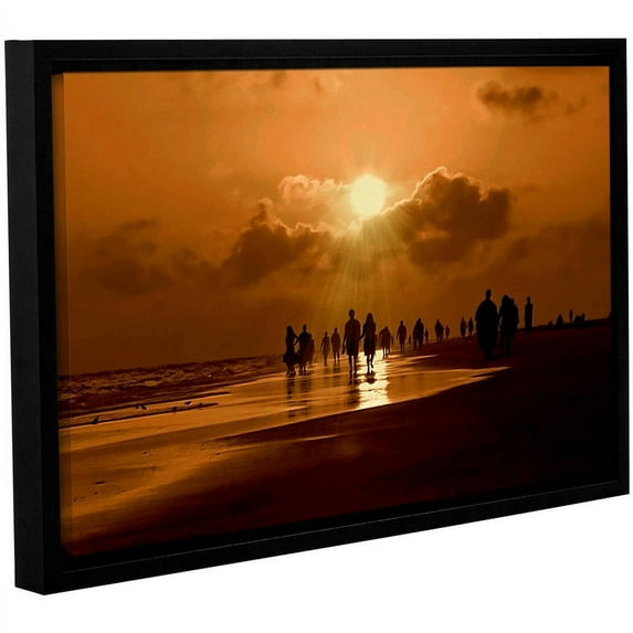 ArtWall Lindsey Janich "Sunart1B" Gallery-Wrapped Floater-Framed Canvas