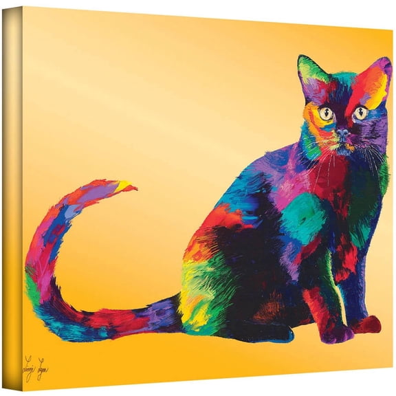 ArtWall Linzi Lynn "Dark Velvet" Gallery-wrapped Canvas