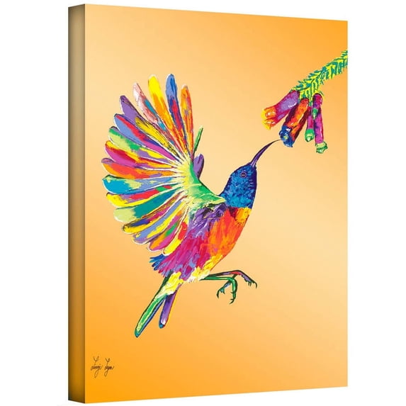 ArtWall Linzi Lynn "Humming" Gallery-wrapped Canvas
