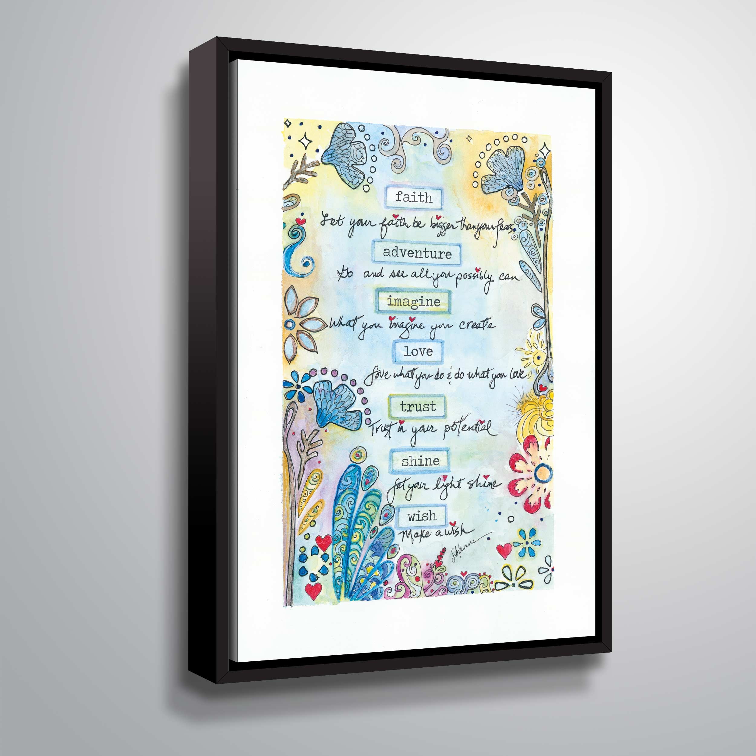ArtWall Living, Gallery Wrapped Floater-framed Canvas by Lorri Hanna