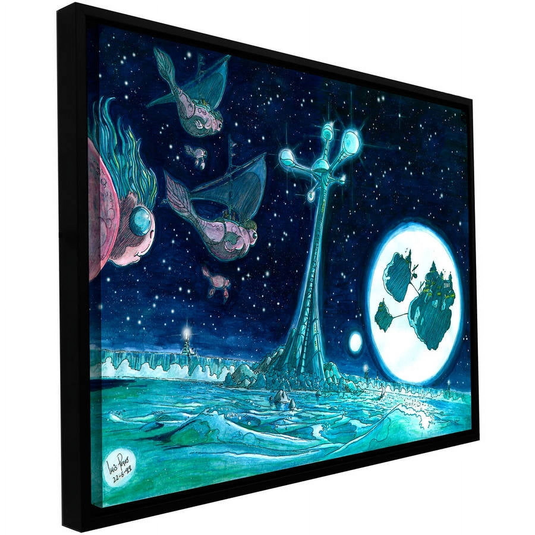 ArtWall Luis Peres "Floating" Floater Framed Gallery-Wrapped Canvas
