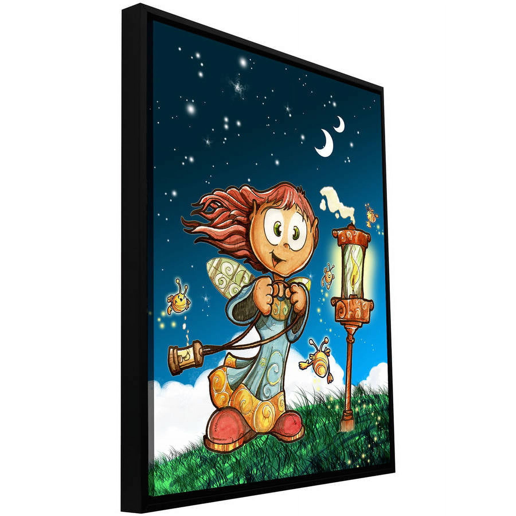 ArtWall Luis Peres "Lamp" Floater Framed Gallery-Wrapped Canvas