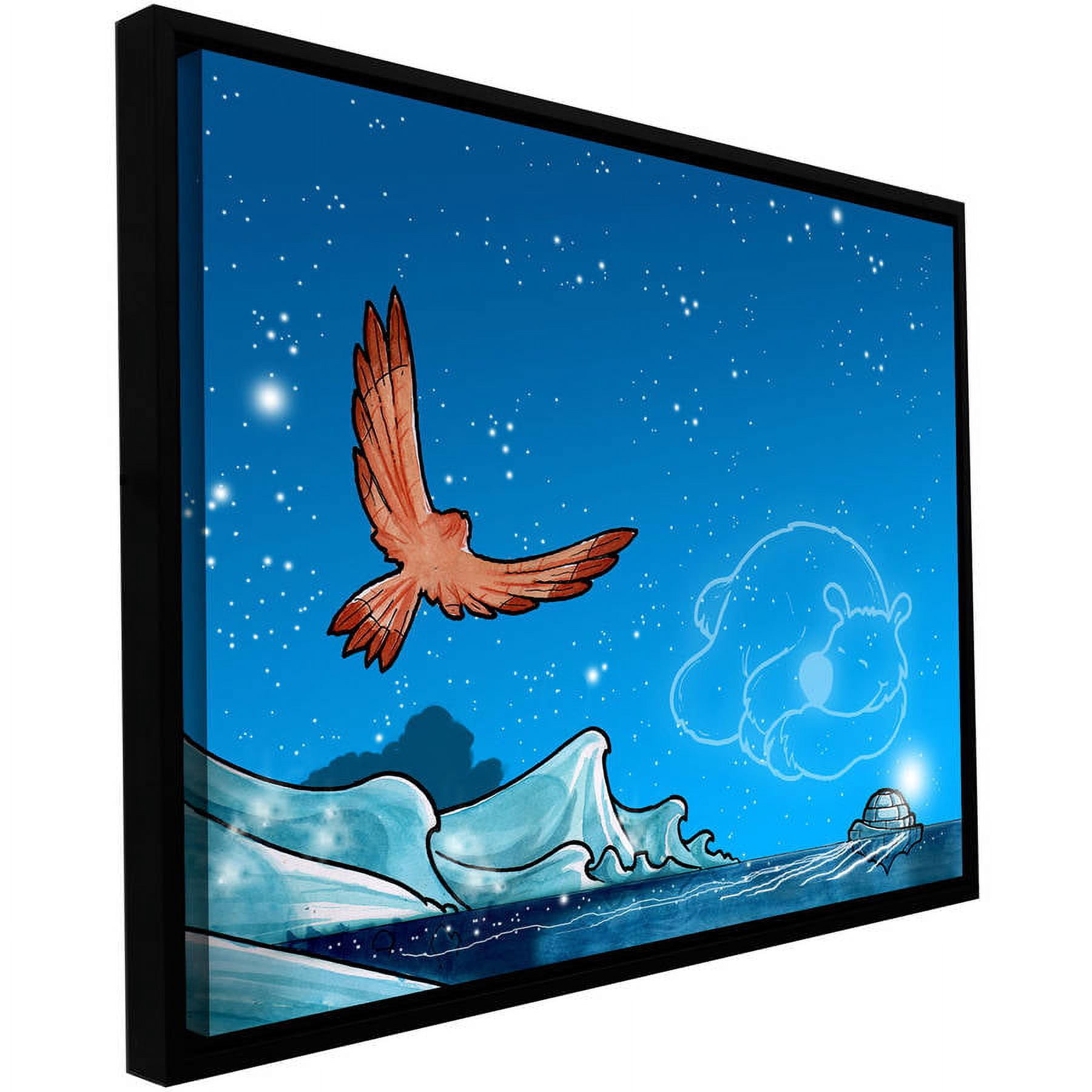 ArtWall Luis Peres "Polar 3" Floater Framed Gallery-Wrapped Canvas