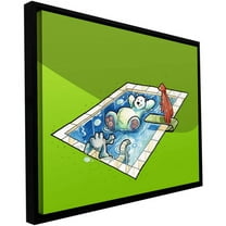 ArtWall Luis Peres "Polar 5" Floater Framed Gallery-Wrapped Canvas