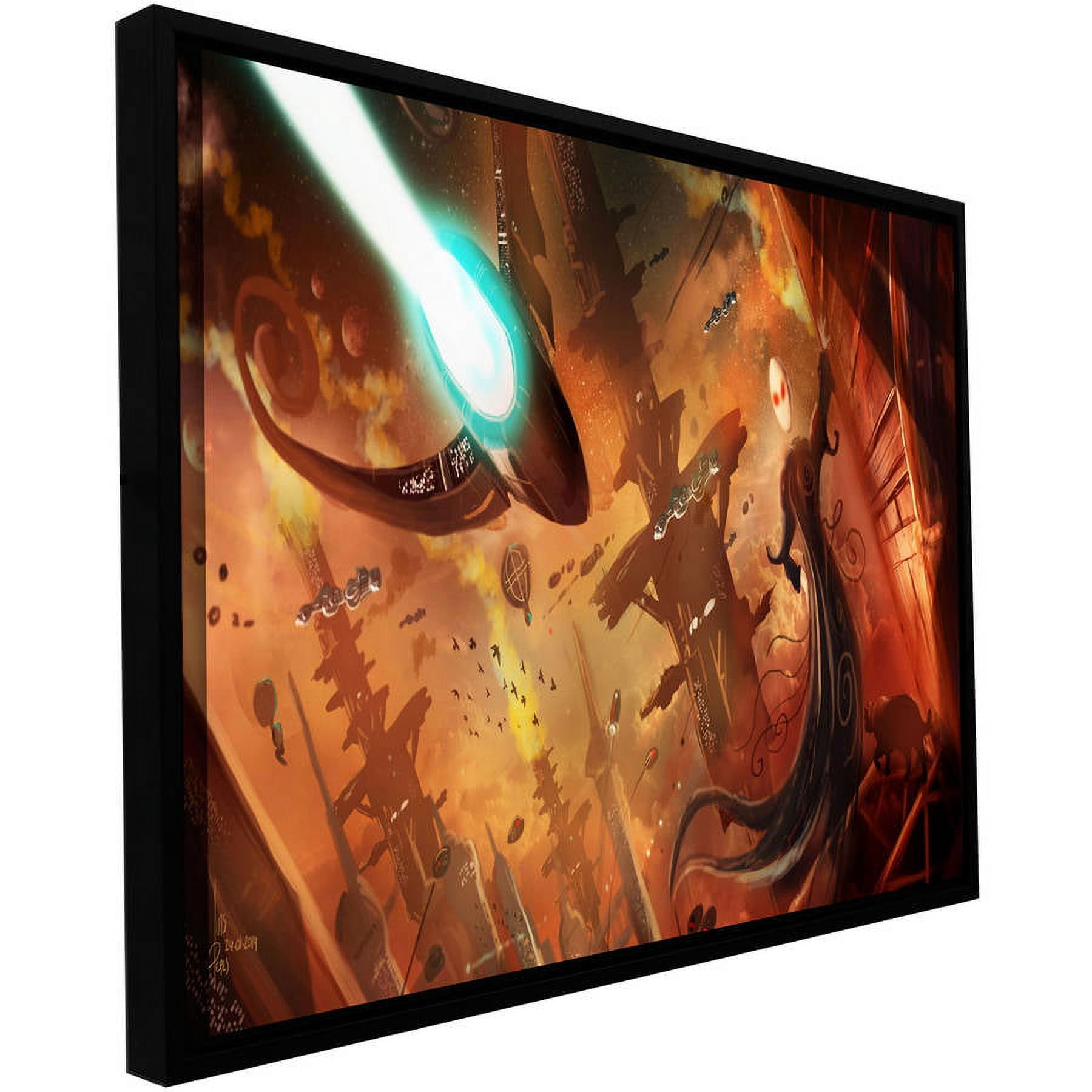 ArtWall Luis Peres "Rust World 2014" Floater Framed Gallery-Wrapped Canvas