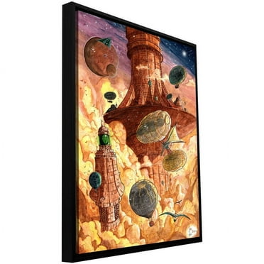 ArtWall Luis Peres "Rusting World" Floater Framed Gallery-Wrapped Canvas