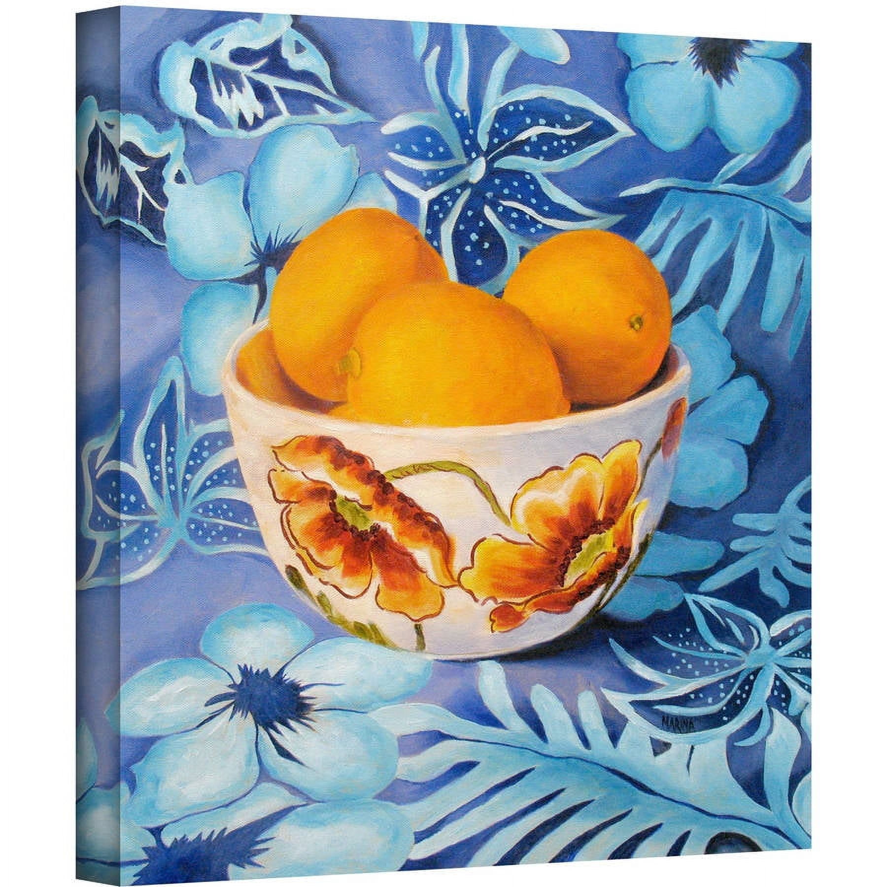 ArtWall Marina Petro "Bowl of Lemons" Gallery-wrapped Canvas