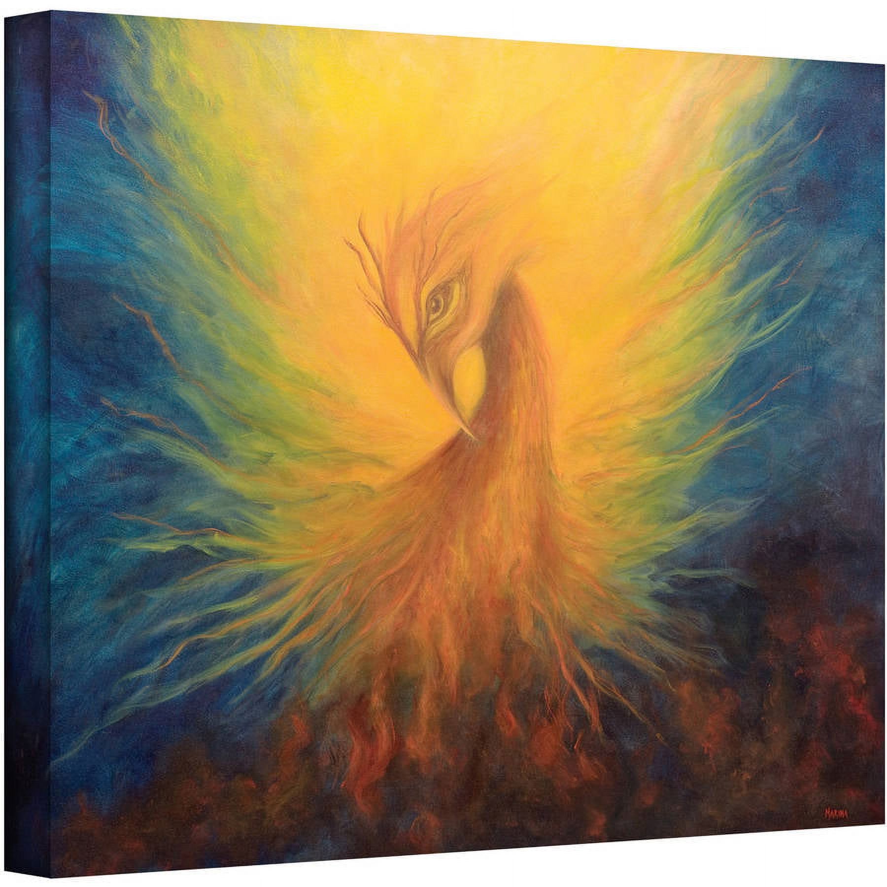 ArtWall Marina Petro "Firebird" Gallery-wrapped Canvas