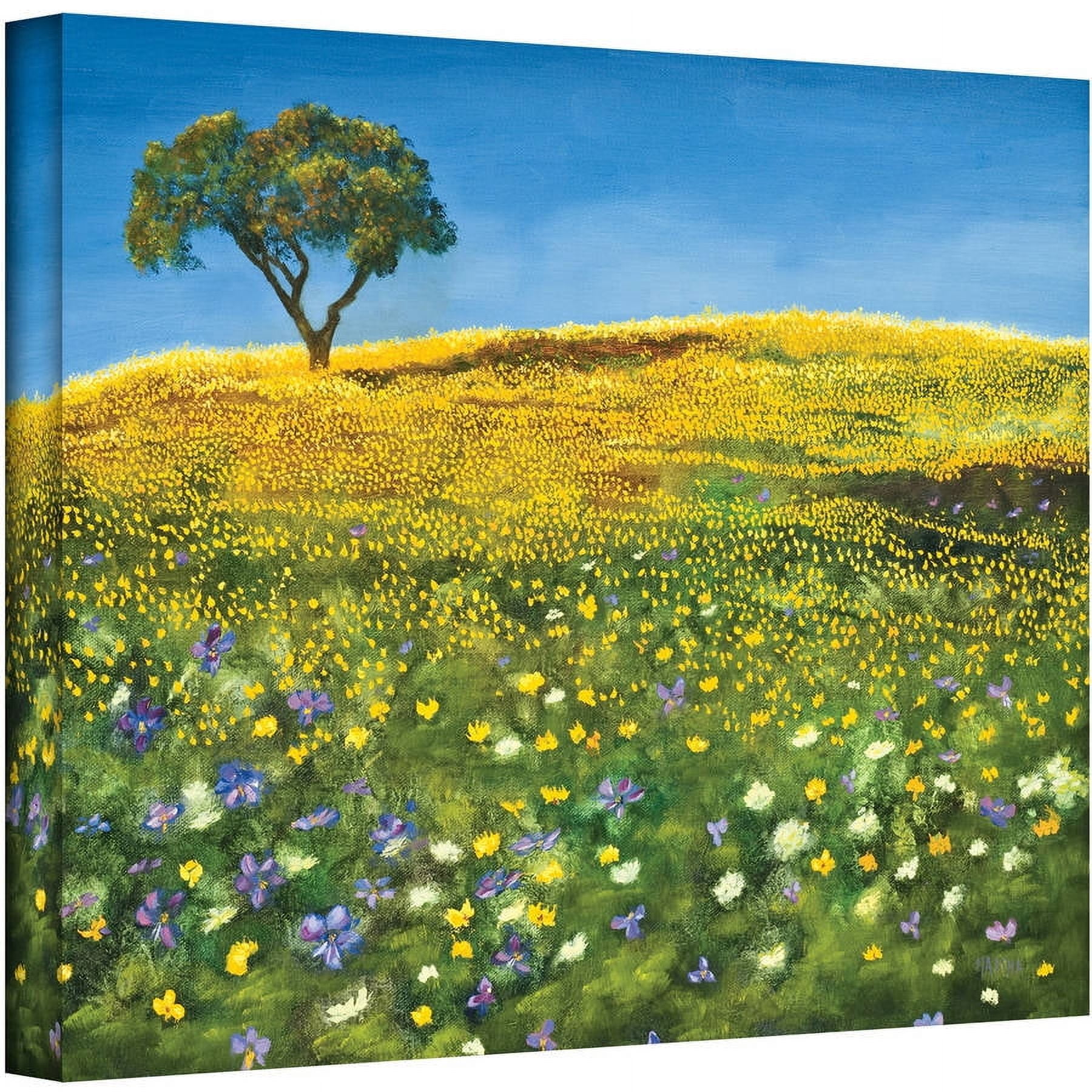 ArtWall Marina Petro "Golden Meadow" Gallery-wrapped Canvas