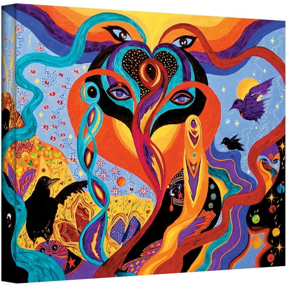 ArtWall Marina Petro "Karmic Lovers" Gallery-wrapped Canvas