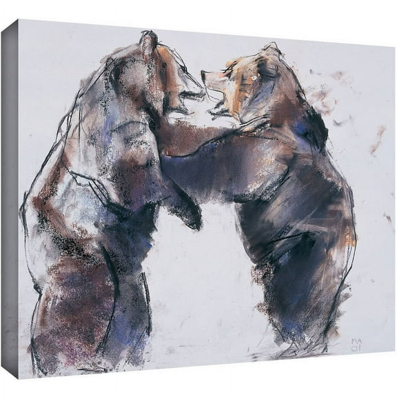 ArtWall Mark Adlington "Playfight" Gallery-Wrapped Canvas