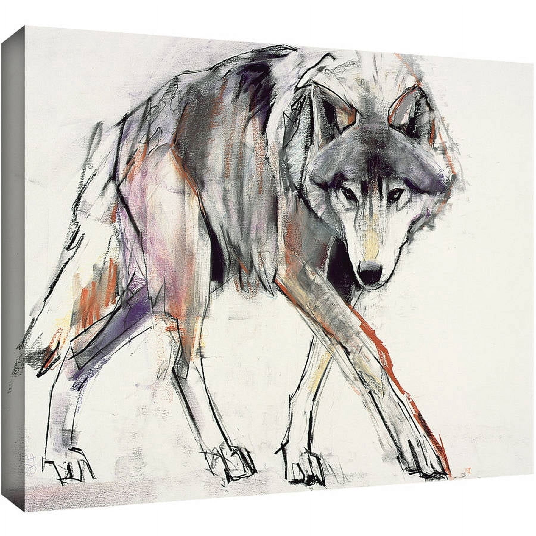 ArtWall Mark Adlington "Wolf" Gallery-Wrapped Canvas