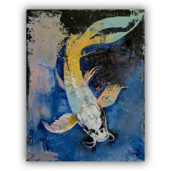 ArtWall Michael Creese "Dragon Koi" ArtAppealz Removable Wall Art
