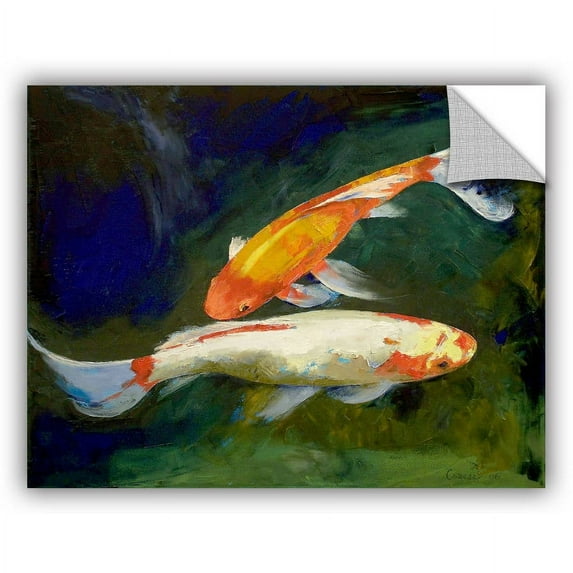 ArtWall Michael Creese "Feng Shui Koi Fish" ArtAppealz Removable Wall Art