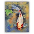 thumbnail image 1 of ArtWall Michael Creese "Koi with Japanese Maple Leaf" ArtAppealz Removable Wall Art, 1 of 2