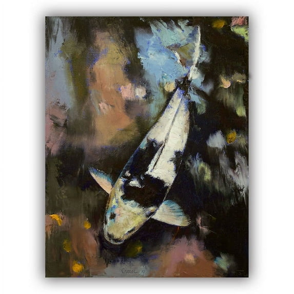 ArtWall Michael Creese "Utsuri Koi Reflections" Art Appeals Removable Wall Art