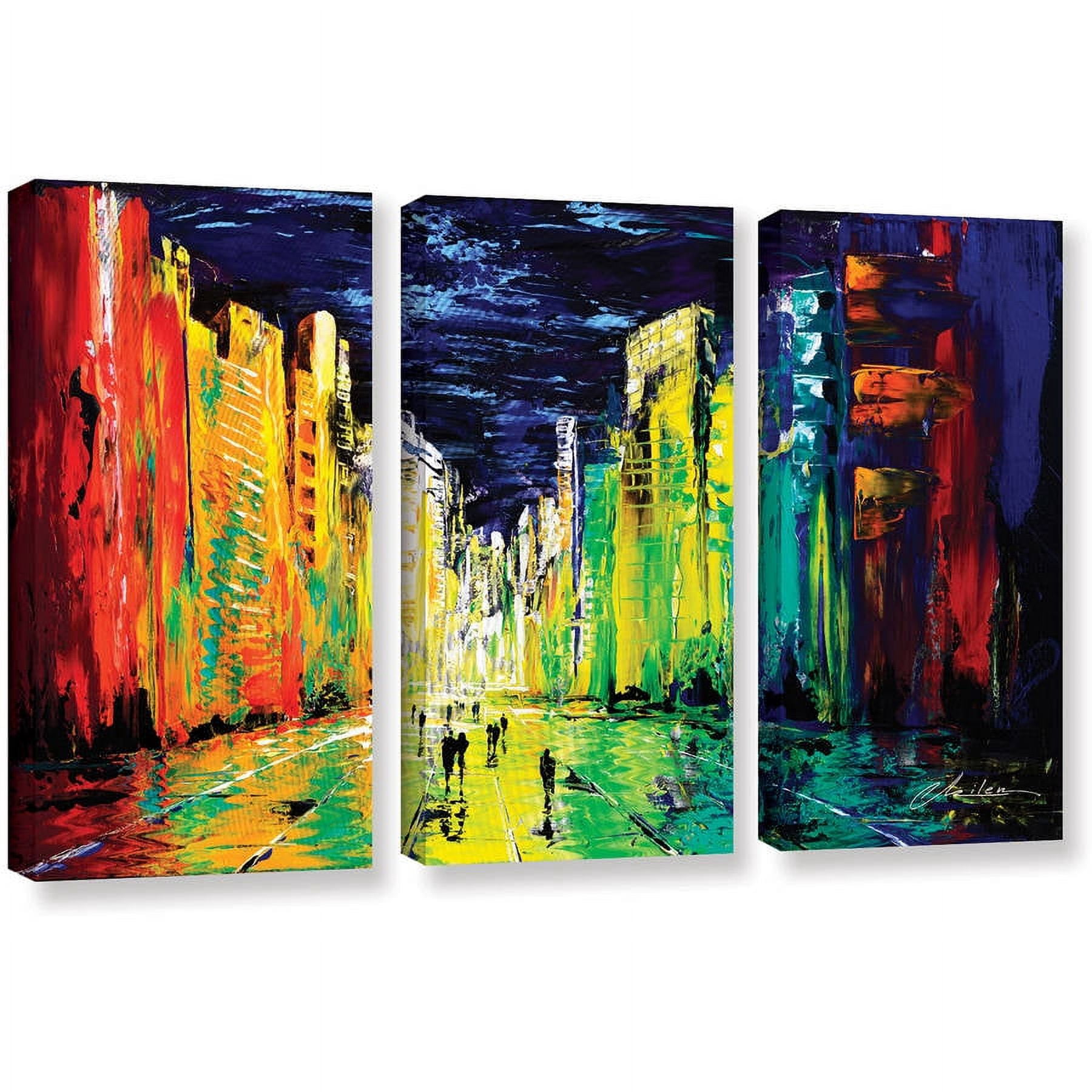 ArtWall Milen Tod "City Of Color" 3-Piece Gallery-wrapped Canvas Set