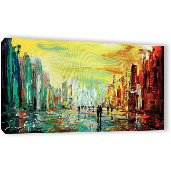 ArtWall Milen Tod "City Of Time" Gallery-wrapped Canvas