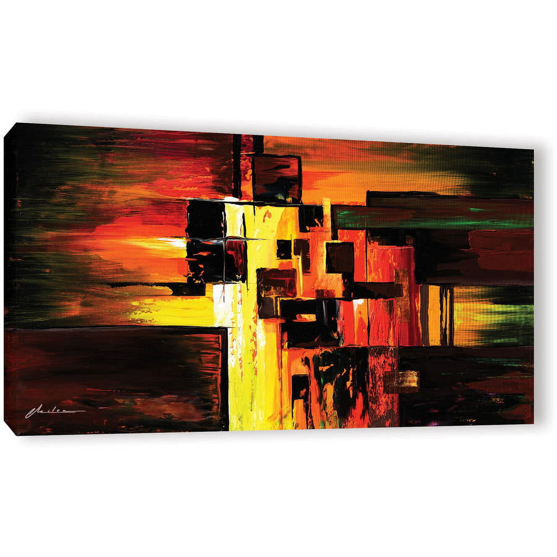 ArtWall Milen Tod "Construct" Gallery-wrapped Canvas