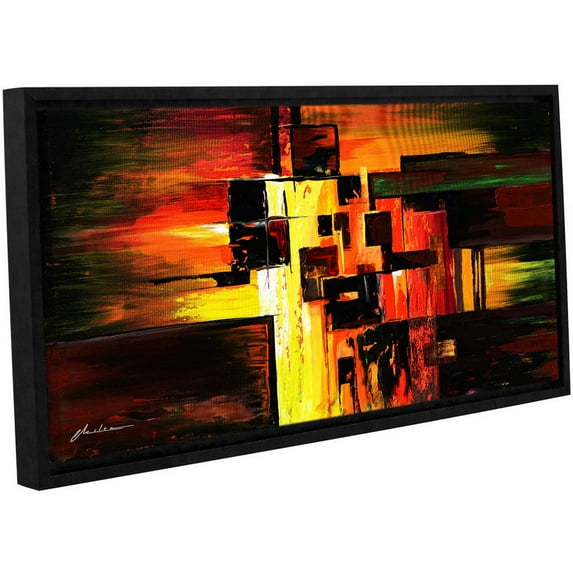 ArtWall Milen Tod "Construct" Gallery-wrapped Floater-framed Canvas