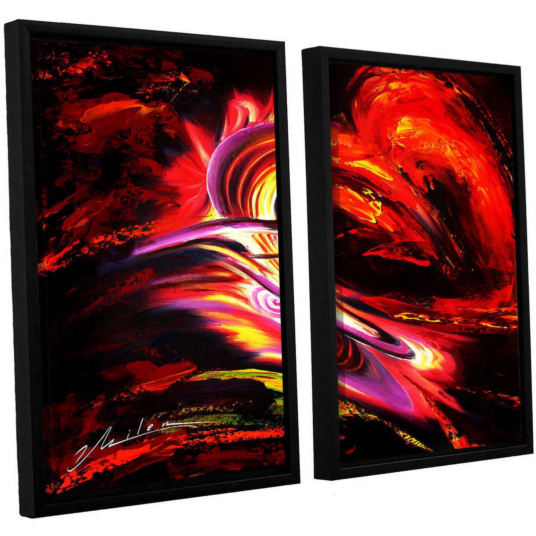 ArtWall Milen Tod "Flair" 2-Piece Floater Framed Canvas Set