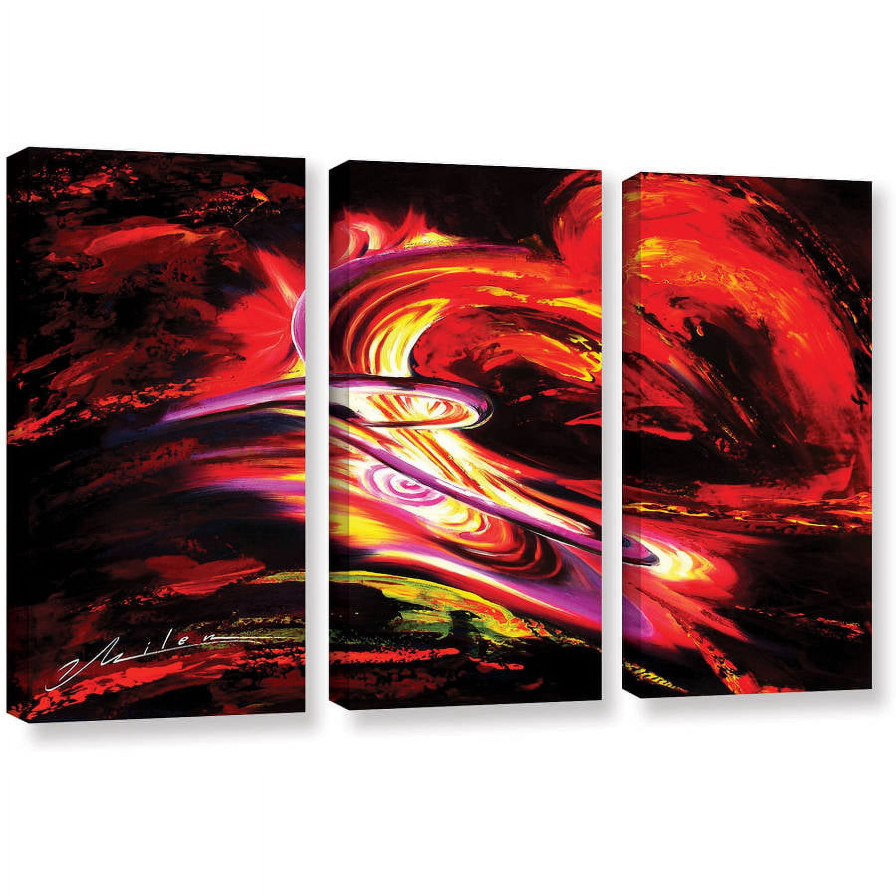 ArtWall Milen Tod "Flair" 3-Piece Gallery-wrapped Canvas Set