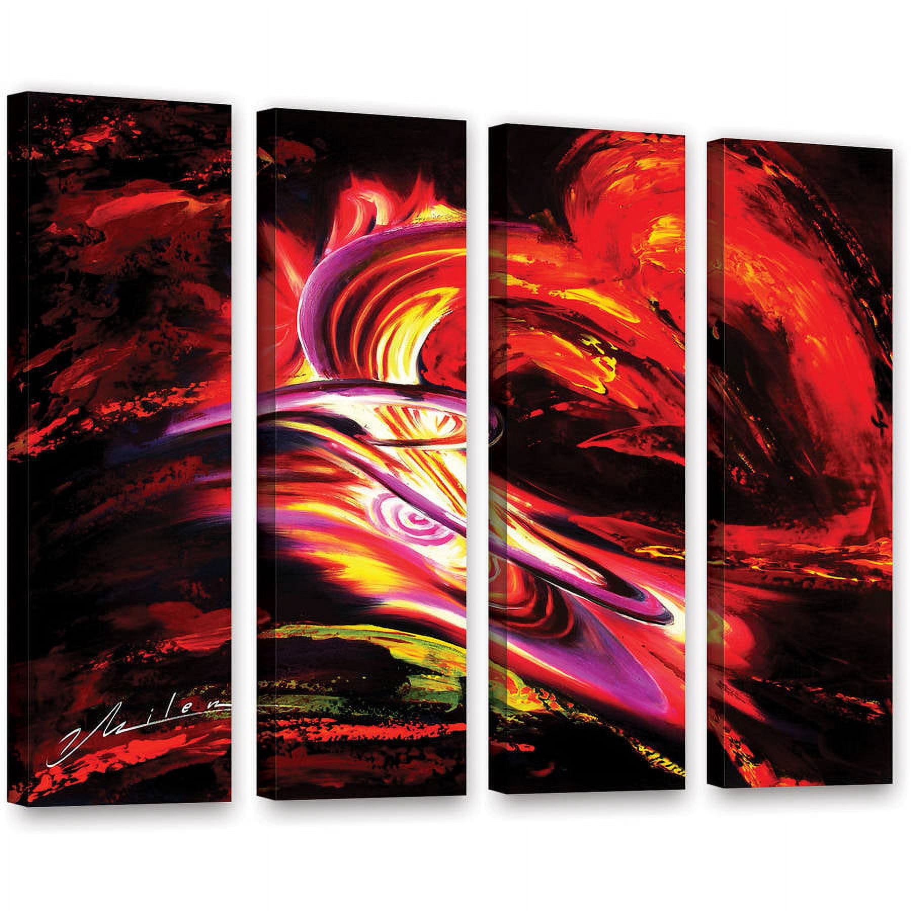 ArtWall Milen Tod "Flair" 4-Piece Gallery-Wrapped Canvas Set