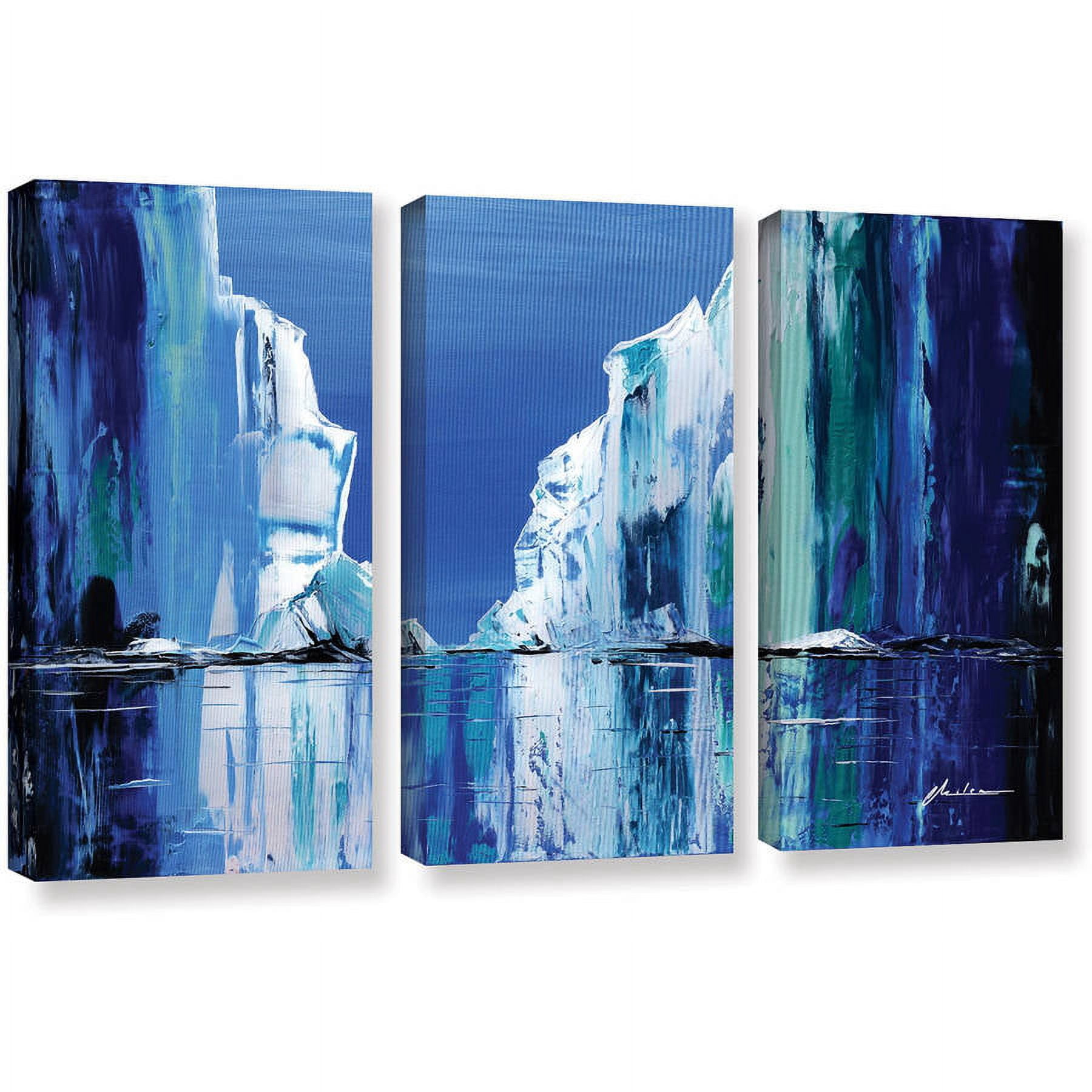 ArtWall Milen Tod "Gelid" 3-Piece Gallery-wrapped Canvas Set