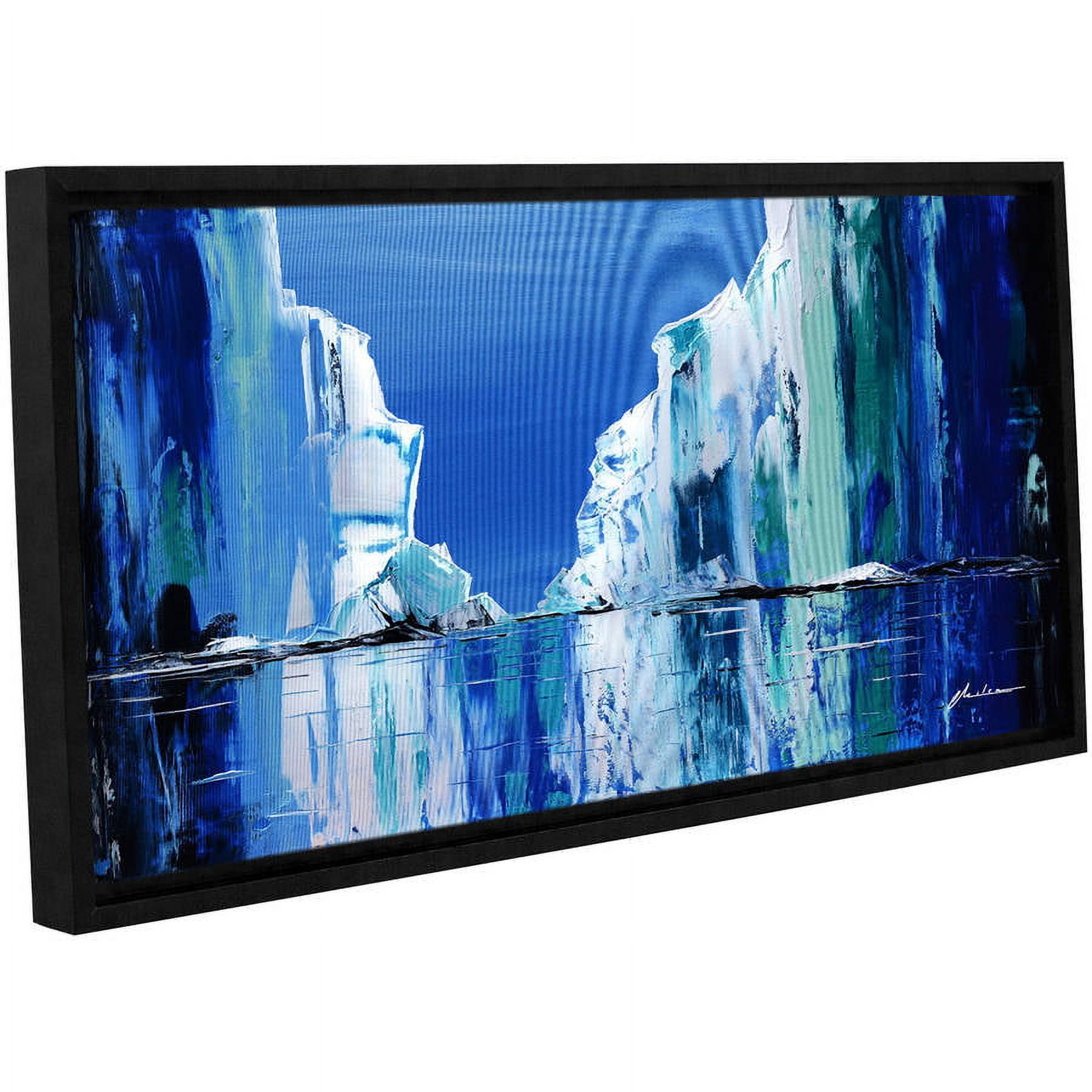 ArtWall Milen Tod "Gelid" Gallery-wrapped Floater-framed Canvas