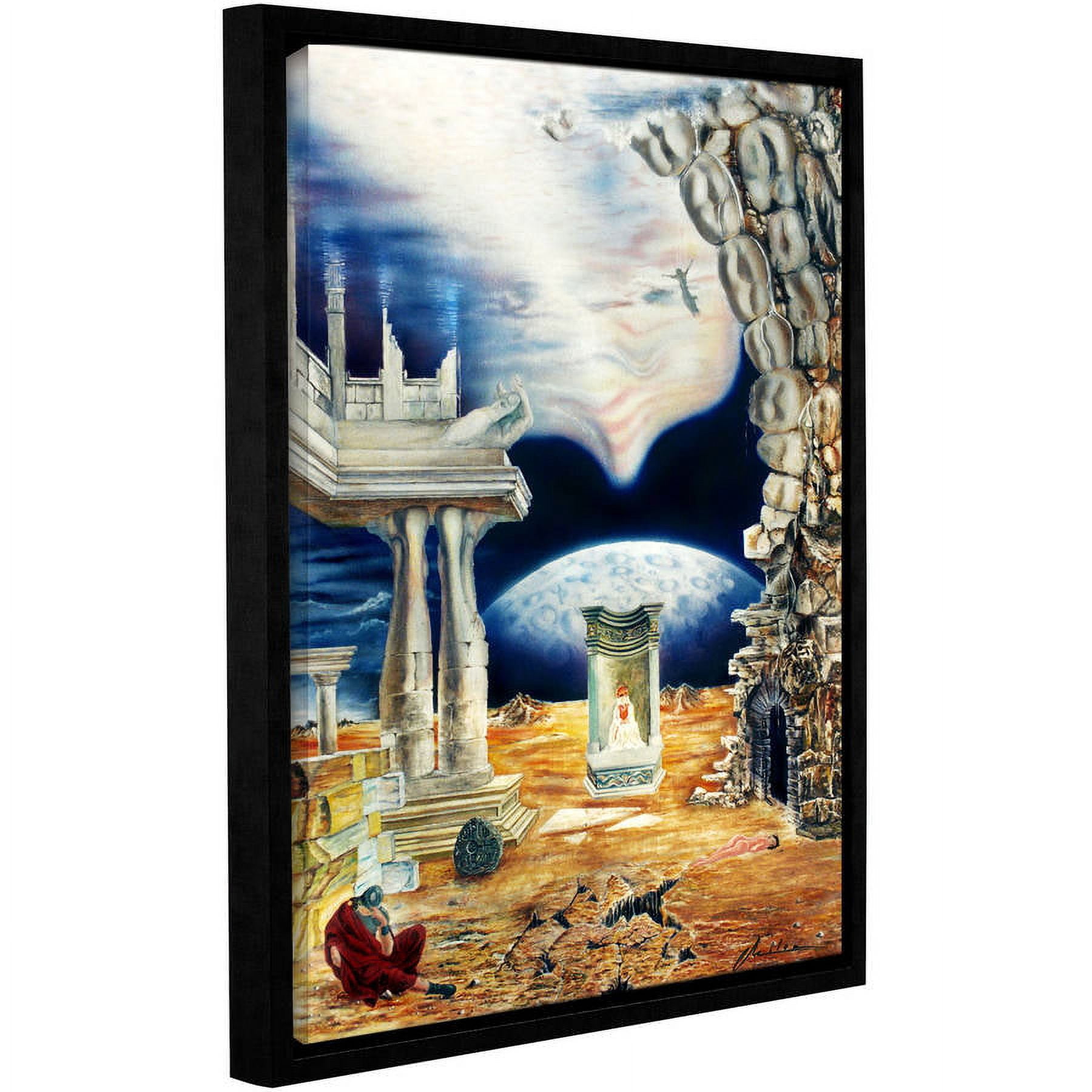ArtWall Milen Tod "Into The Aether" Gallery-wrapped Floater-framed Canvas